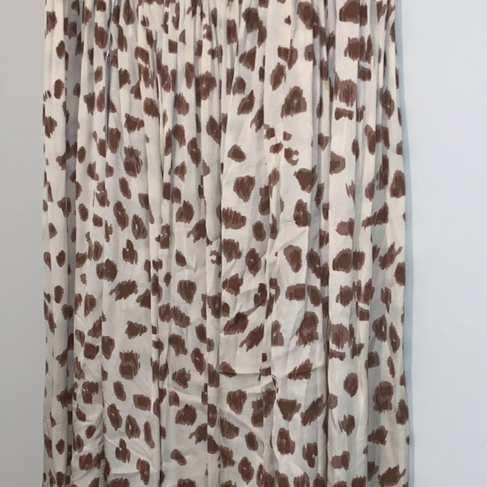 ANIMAL PRINT FRONT SLIT SKIRT